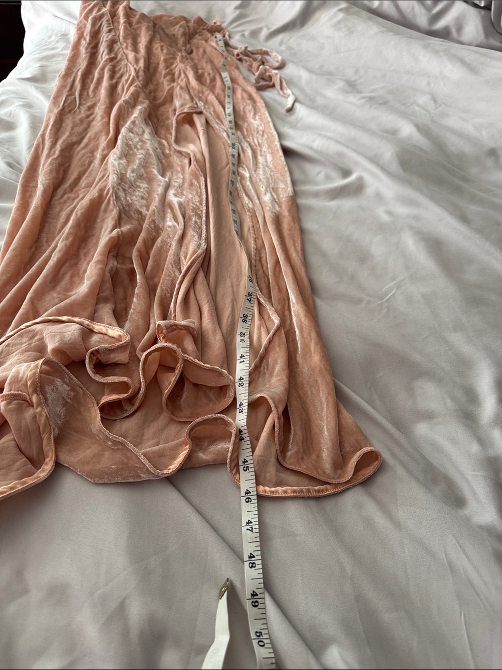 Attico | Marisa Var. 3 Velvet Slip Dress with Tie Straps Size S (estimate) - Picture 10 of 11